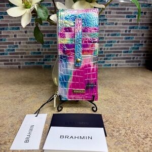 NWT Brahmin Credit Card Wallet in Impression